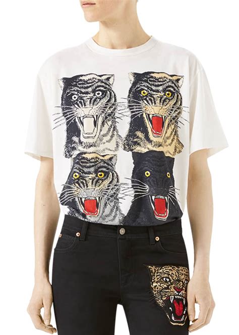 gucci tiger face oversized sweatshirt|Gucci tiger graphic t shirt.